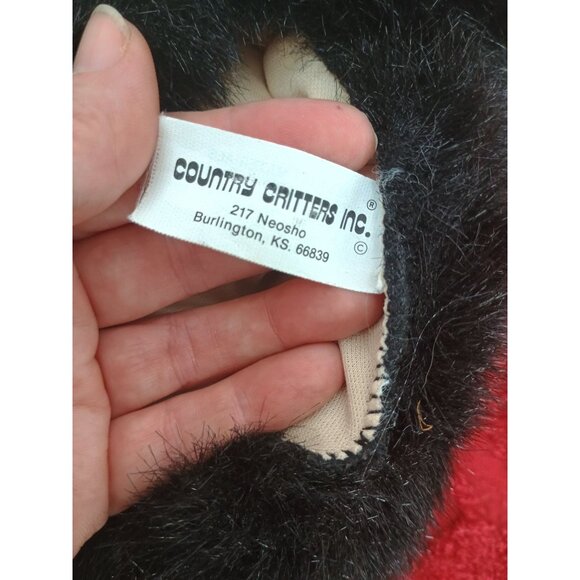 Vintage Country Critters Inc. 16" Black Gorilla Plush Puppet Stuffed Animal - Picture 4 of 7